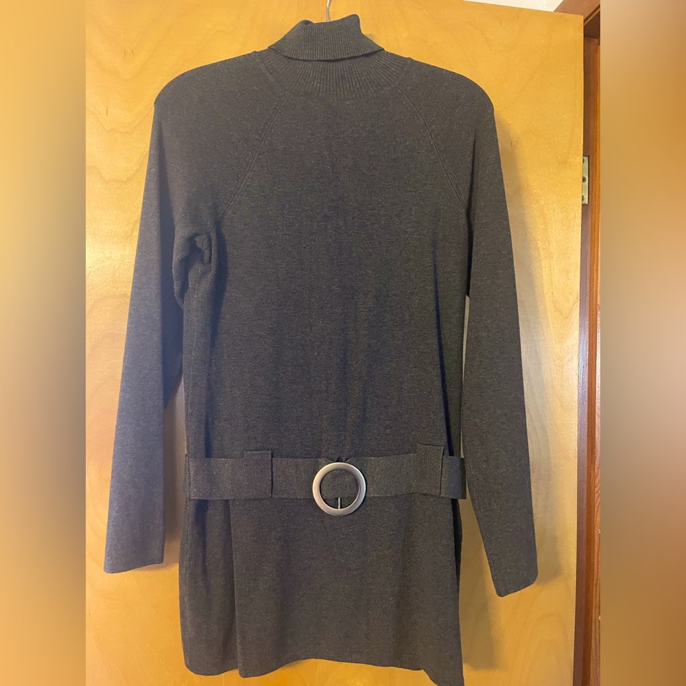 Lightweight sweater with attached belt by INC-NWOT